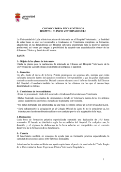 Convocatoria - Universidad de León