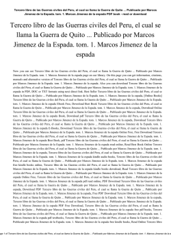 Tercero libro de las Guerras civiles del Peru, el cual se llama la