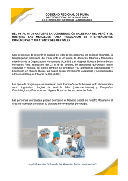 gobierno regional de piura - Hospital las Mercedes de Paita