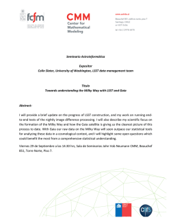 Seminario Astroinform&aacute;tica Expositor Colin Slater, University