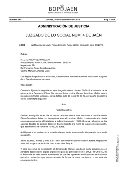 juzgado de lo social núm. 4 de jaén