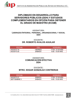 diplomado en desarrollo para servidores públicos (ddh)