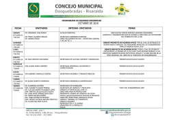 octubre de 2016 - Concejo Municipal de Dosquebradas