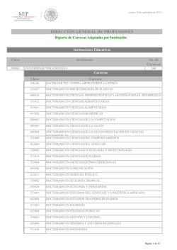 direcci&oacute;n general de profesiones