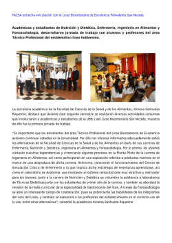 FACSA estrecha vinculación con el Liceo Bicentenario de