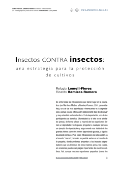 Insectos CONTRA insectos: