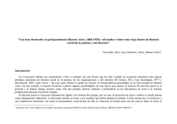 "Las tesis doctorales en jurisprudencia (Buenos Aires, 1860