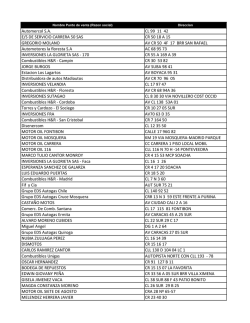 Puntos afiliados a la promoci&oacute;n