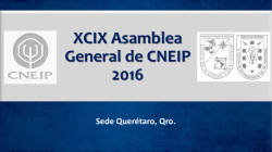 XCIX Asamblea General de CNEIP 2016