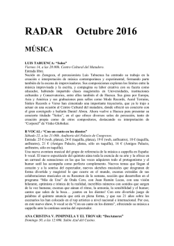 radar octubre 2016 - Ayuntamiento de Huesca