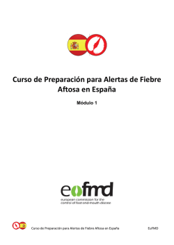Curso de Preparación para Alertas de Fiebre Aftosa en España