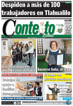 Socorro Soto, al ICED - Periódico Contexto de Durango