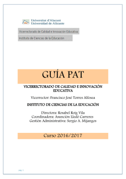 GUÍA PAT - Universidad de Alicante