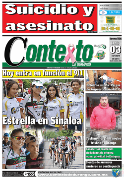 Estrella en Sinaloa - Periódico Contexto de Durango