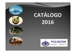 Catalogo PDF - Poliester Cosano Torres