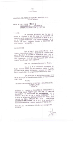 Page 1 -- Gobierno de Uly DIRECCION PROVINCIAL DE