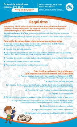 INSCRIPCIONES COLEGIOS ETB OFICIO