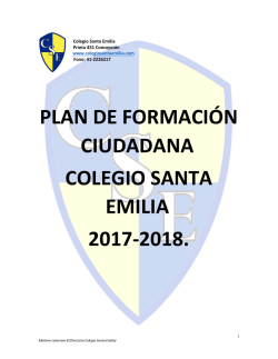 plan de formación ciudadana colegio santa emilia 2017