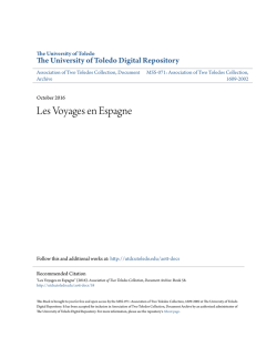 Les Voyages en Espagne - University of Toledo Digital Repository