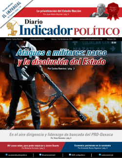 Ataques a militares: narco y la disolución del Estado Ataques a