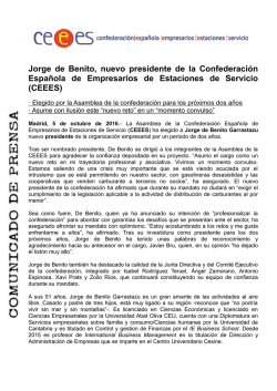 La CEEES ha elegido a Jorge de Benito Garrastazu nuevo