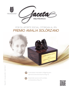 premio amalia solórzano - Instituto Politécnico Nacional