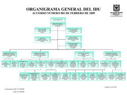 organigrama general del idu - Instituto de Desarrollo Urbano