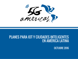 Planes para IoT y Ciudades Inteligentes en América Latina