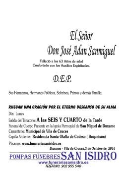 Jose Adan Sanmiguel 3-10-2016 Duxame ( Vila de Cruces )