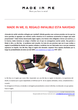 made in me, el regalo infalible esta navidad