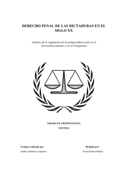 derecho penal de las dictaduras en el siglo xx