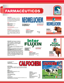 Page 1 FARMACÉUTICOS INDICACIONES: NEOMELUCHEM está