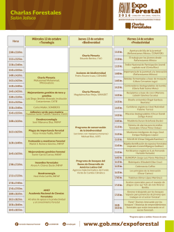 Charlas Forestales - expo forestal 2016