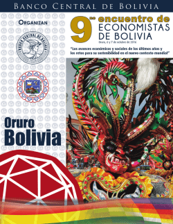 brochure - Banco Central de Bolivia