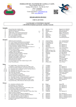 Calendario Autonómico 2016 / 2017