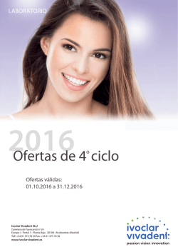 Ofertas Laboratorio Dental Oct-Dic 2016