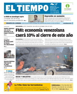 FMI: economía venezolana caerá 10% al cierre de este año