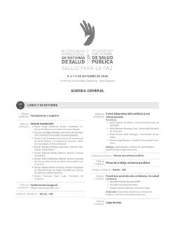 Descargar agenda completa - Congreso Internacional de Sistemas