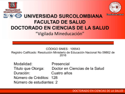 Presentación de PowerPoint - Universidad Surcolombiana