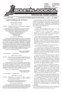 boletín judicial n° 191 del 05 de octubre del 2016