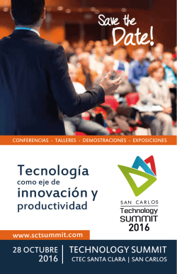 P&aacute;gina: SCTSummit2016PDF Presentaci&oacute;n