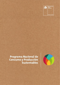 Programa Nacional de Consumo y Producción Sustentables