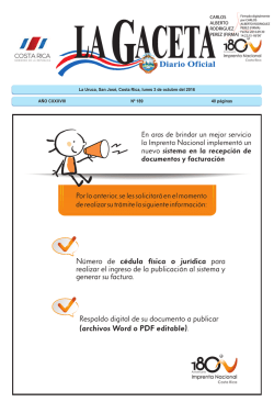 LA GACETA N&deg; 189 de la fecha 03 10 2016