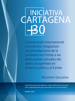 Cartagena 30 – Resumen Ejecutivo