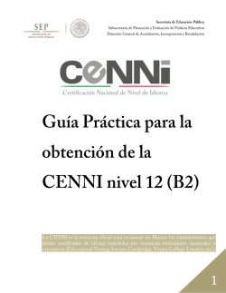 Guía práctica para obtener CENNI nivel 12 (B2)