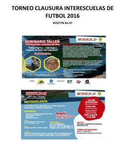 Boletin No 07 - Club Social y Deportivo Maracana