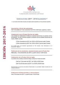 EDICIÓ N 2017 -2018