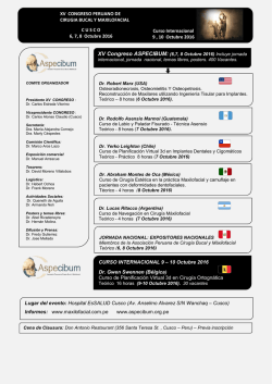 programa general definitivo - XV Congreso Peruano de Cirugia