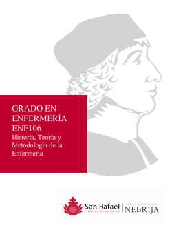 Historia, Teor&iacute;a y Metodolog&iacute;a de la Enfermer&iacute;a