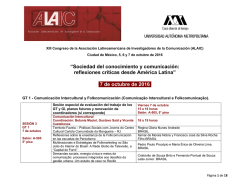 Descarga la programación - alaic 2016
